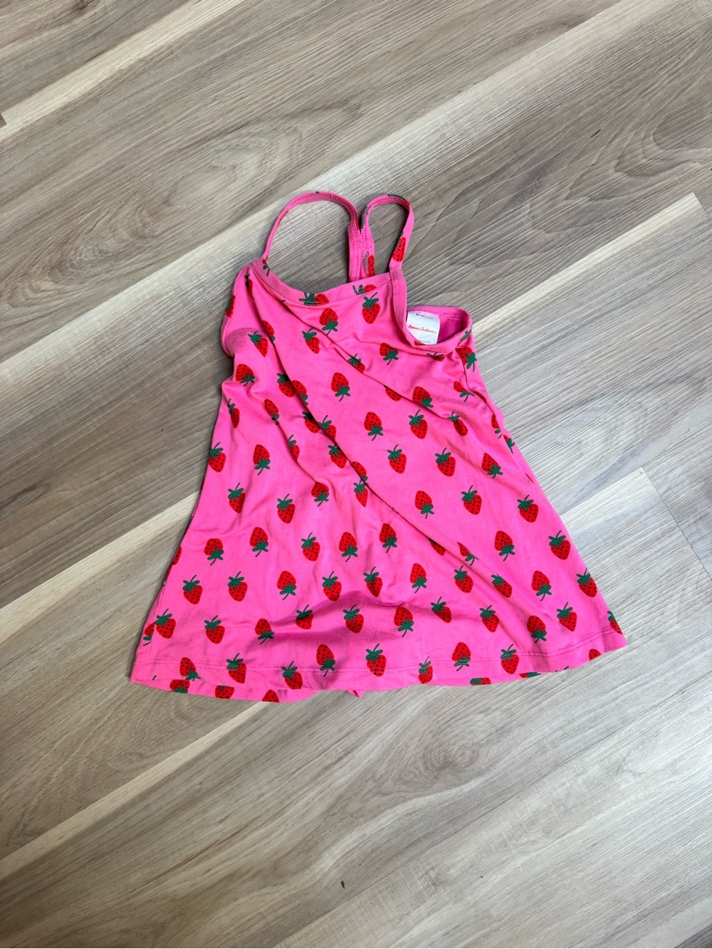 Hanna Andersson Strawberry Print Dress with Shorts